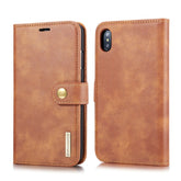 Für iPhone XS Max DG.MING Crazy Horse Texture Flip Abnehmbare magnetische Lederhülle mit Halter & Kartenfächern & Geldbörse, iPhone XS Max, Für iPhone XS Max